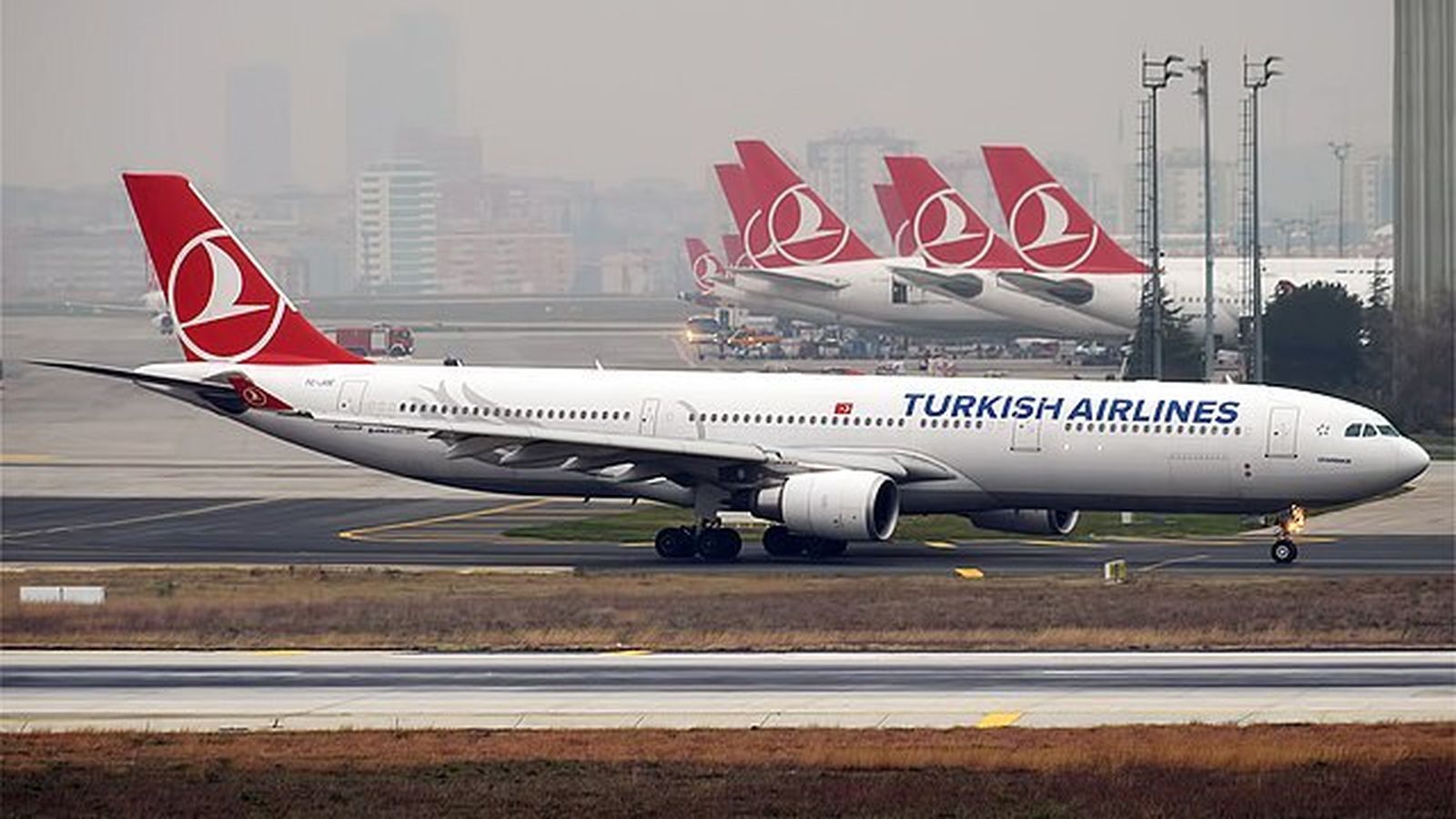 Aviones de Turkish Airlines.