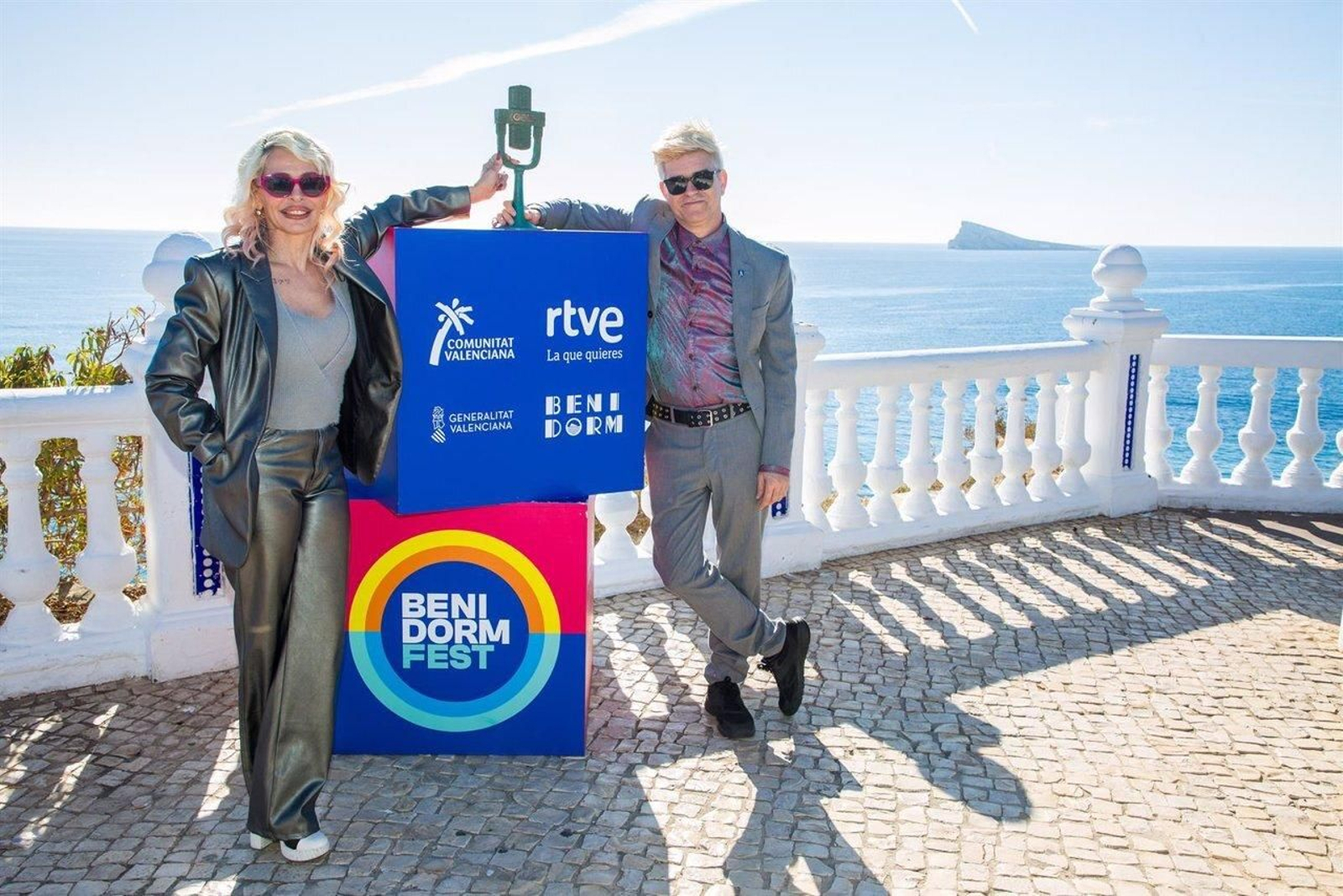 El grupo Nebulossa, posa tras ganar el Benidorm Fest 2024. El grupo Nebulossa, posa tras ganar el Benidorm Fest 2024.
