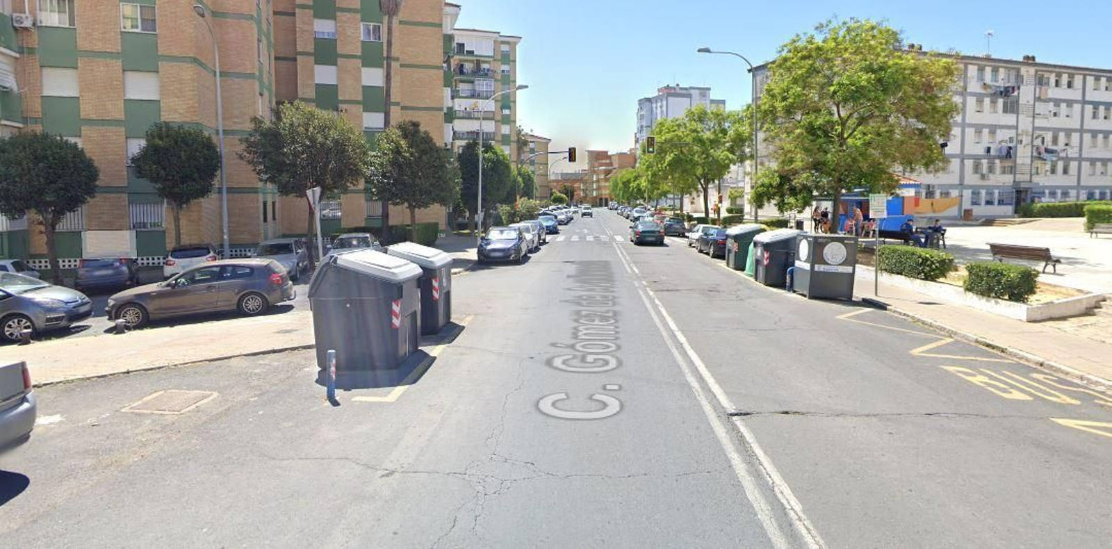 Calle Gómez de Avellaneda, donde ocurrió la pasada madrugada el accidente. Calle Gómez de Avellaneda, donde ocurrió la pasada madrugada el accidente.