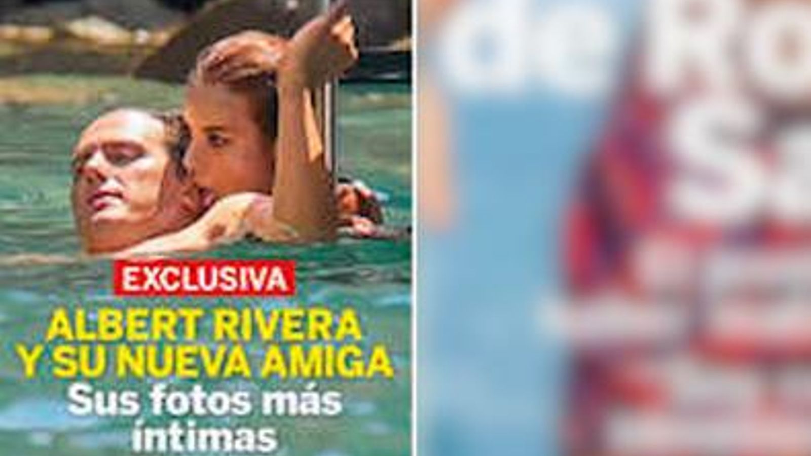 El fagmento de la exclusiva de Lecturas en la que aparece la  actriz catalana junto a Albert Rivera