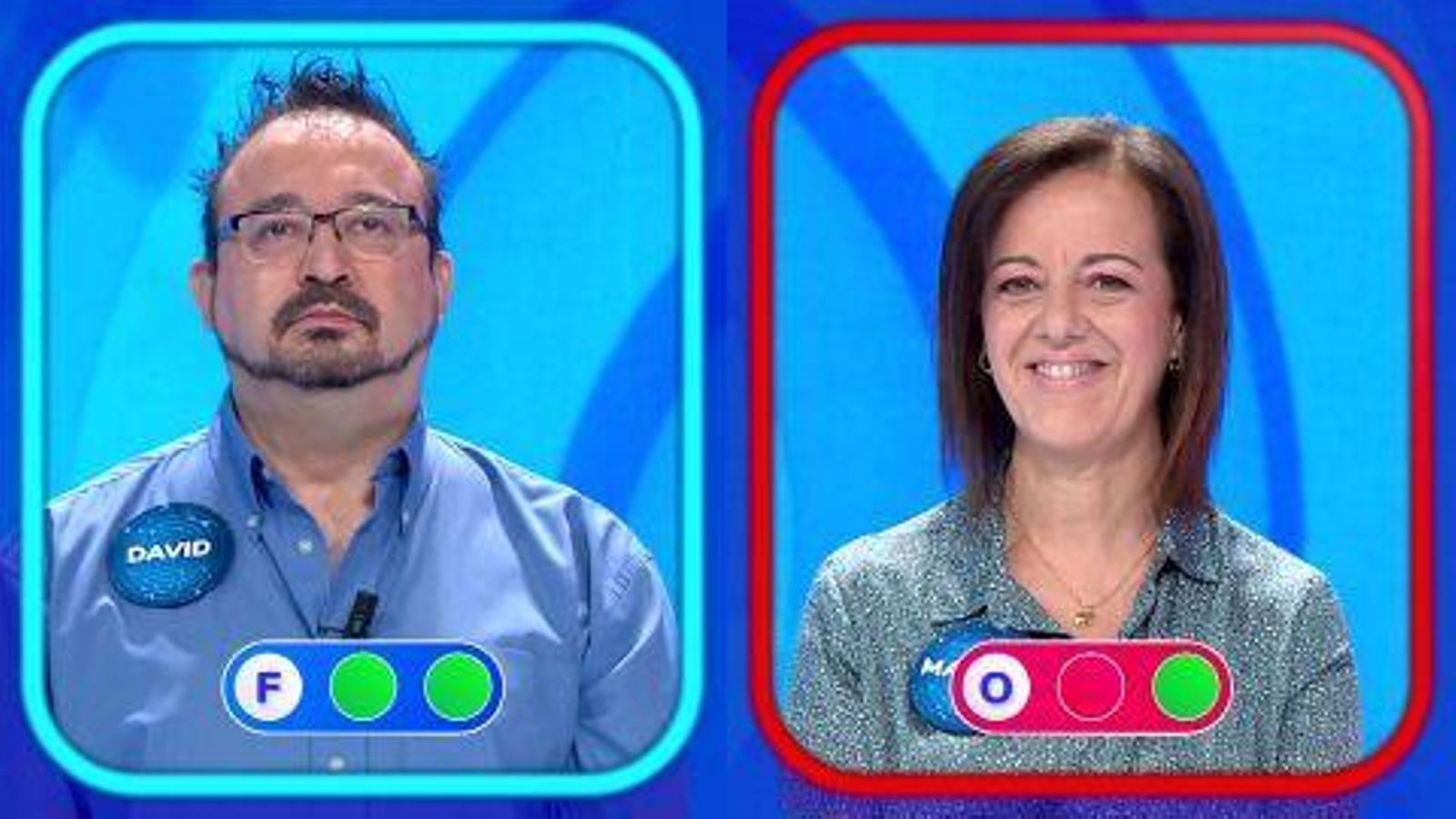 Marian en la silla azul