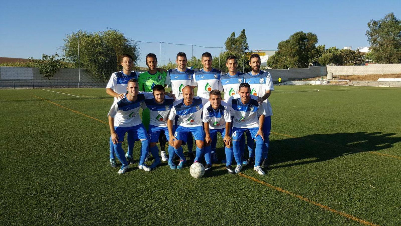 Pablo Abuín, en una formación con el Villamartín.