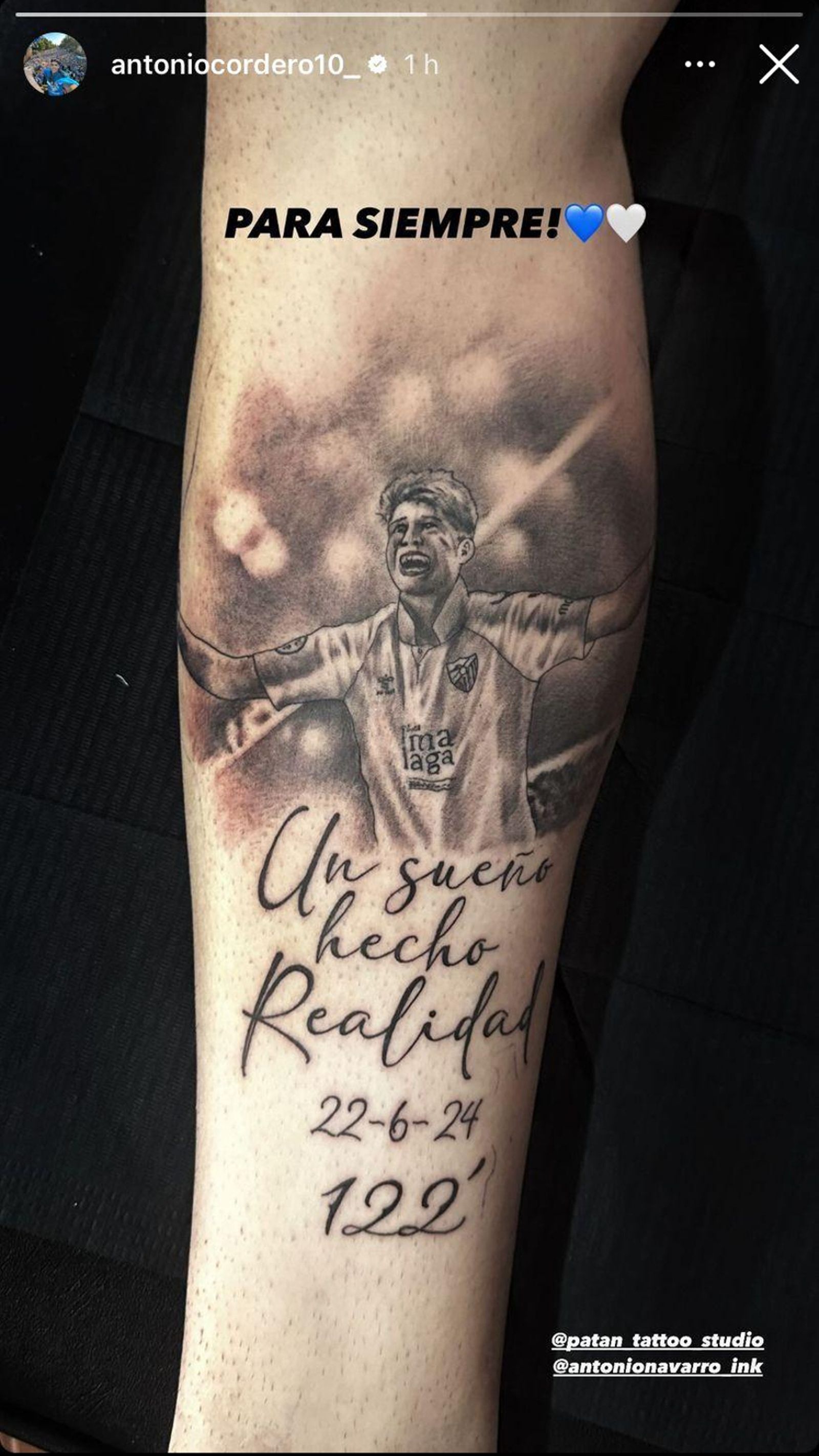 El nuevo tatuaje de Antoñito Cordero