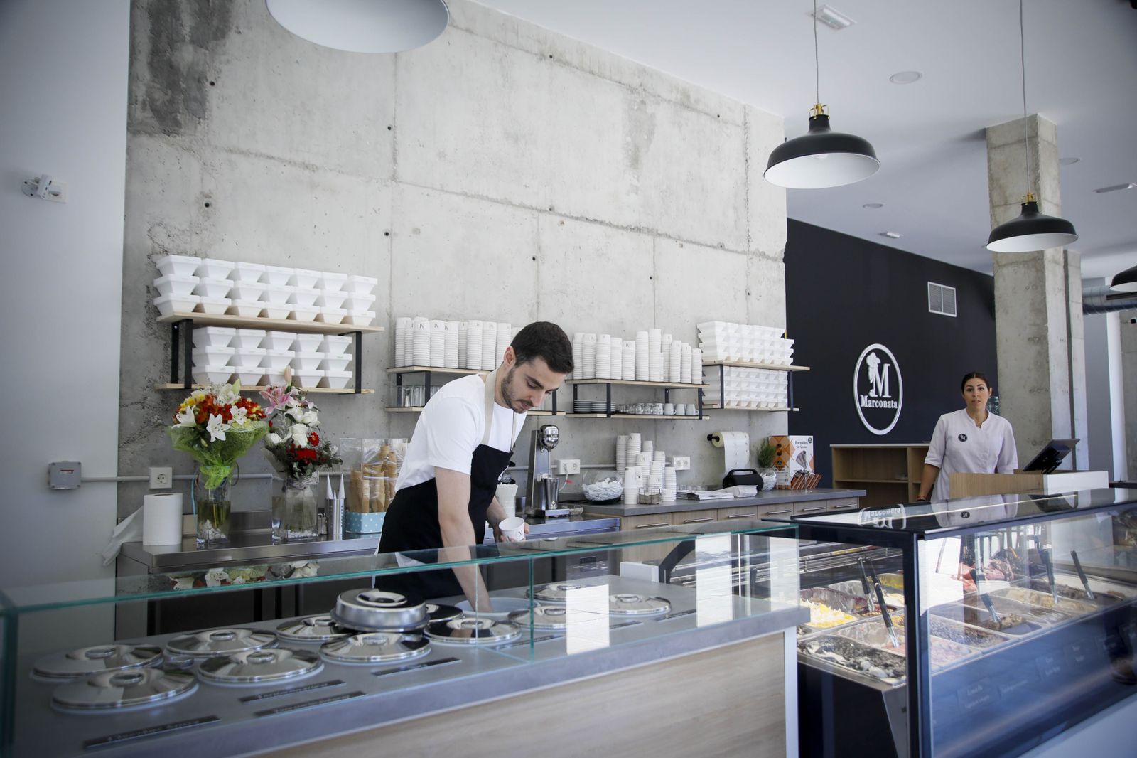 Imágenes de la heladería Marconata en Almería