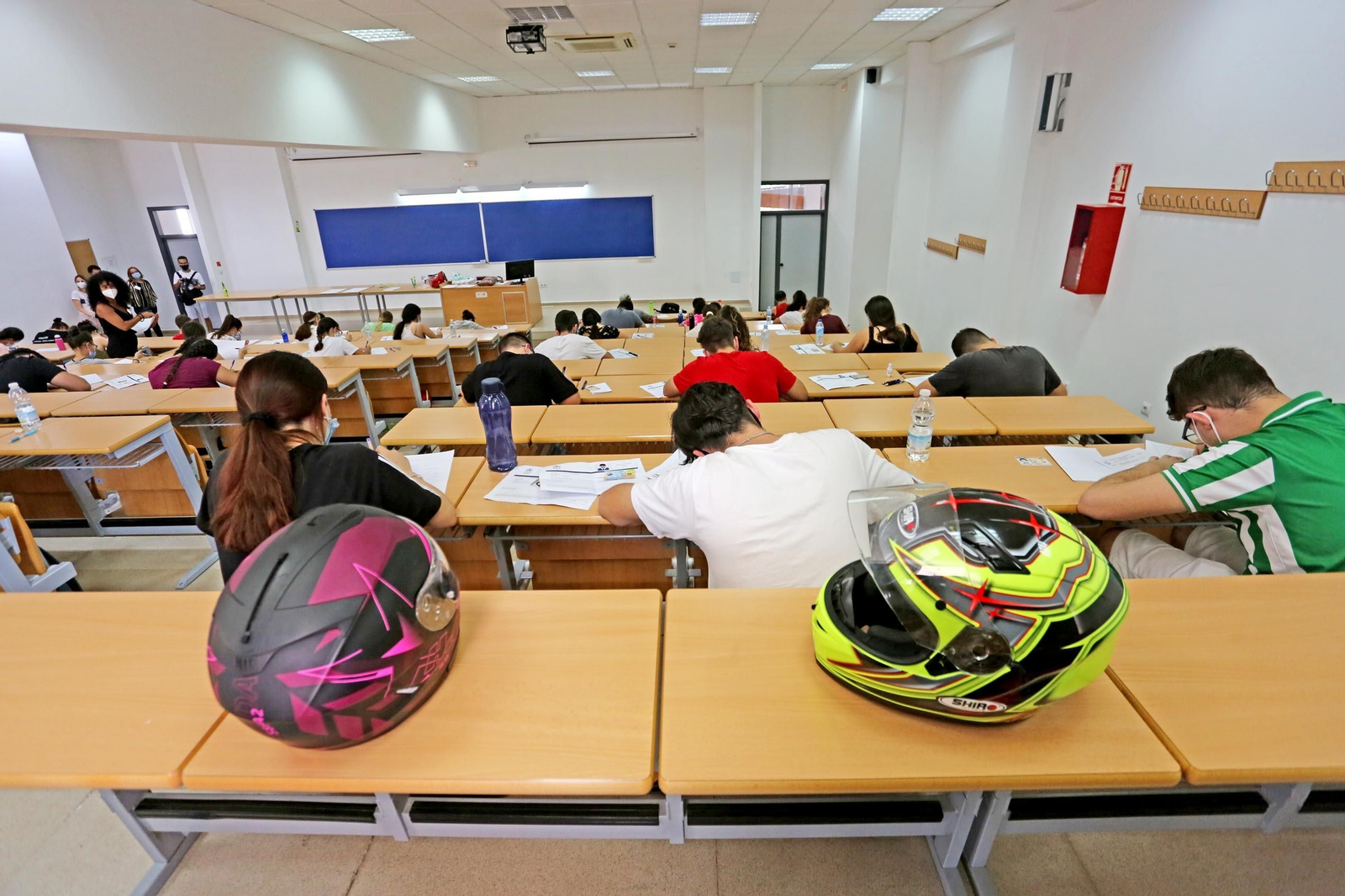 Pruebas de selectividad 2020 en el campus de Jerez