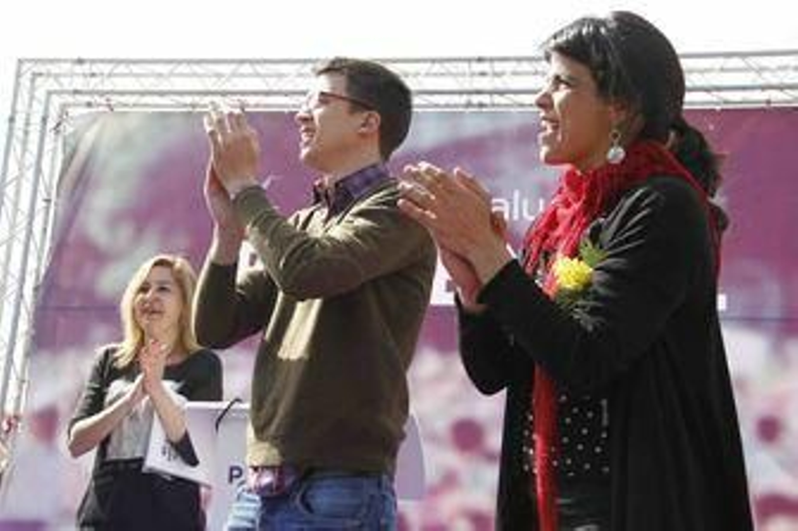 Pablo Errejón y Teresa Rodríguez.