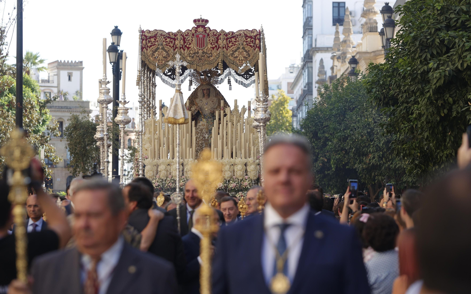 Imágenes del regreso de la Virgen de las Mercedes a su templo