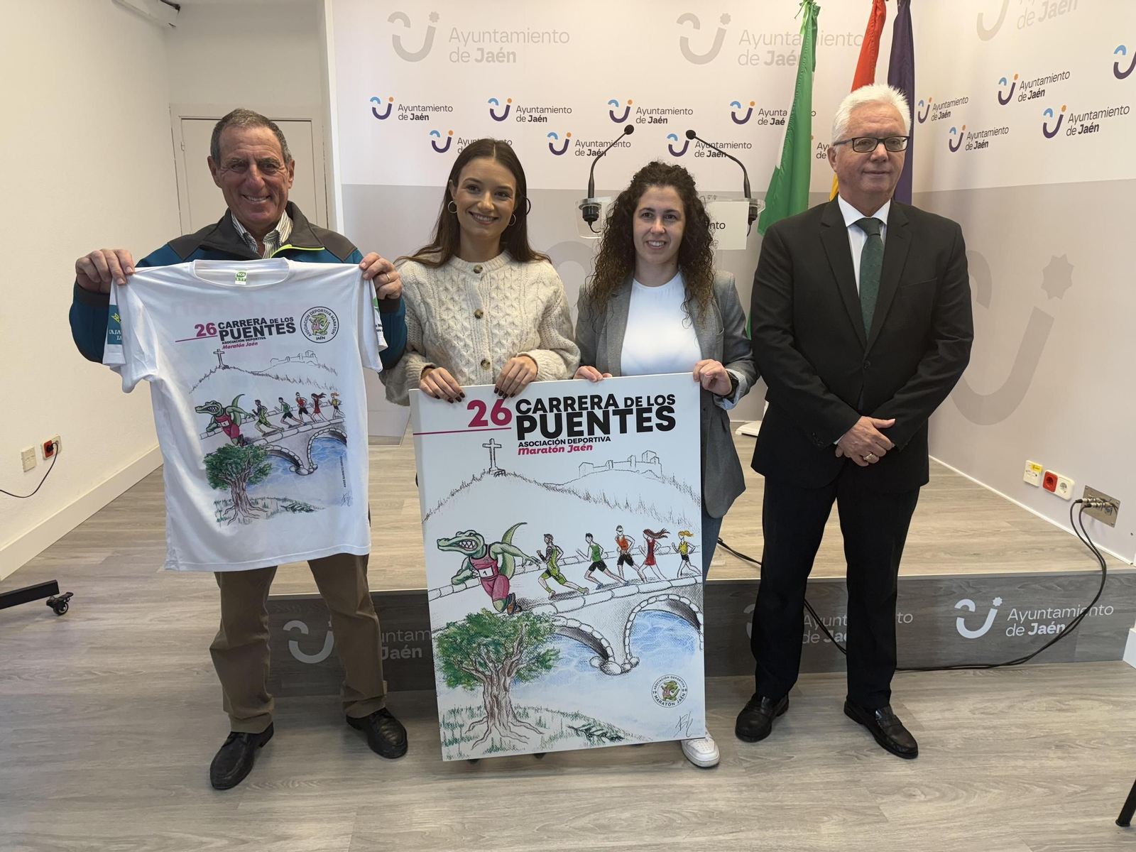 Foto de familia de la presentación de la cita atlética. Foto de familia de la presentación de la cita atlética.