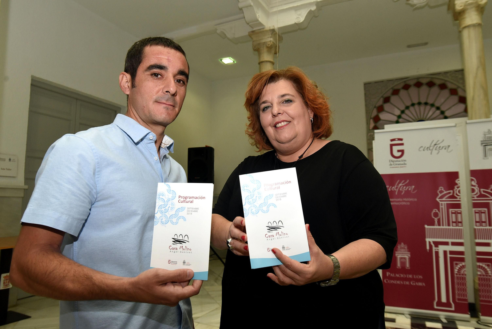 Un momento de la presentación con la diputada, Fátima Gómez.