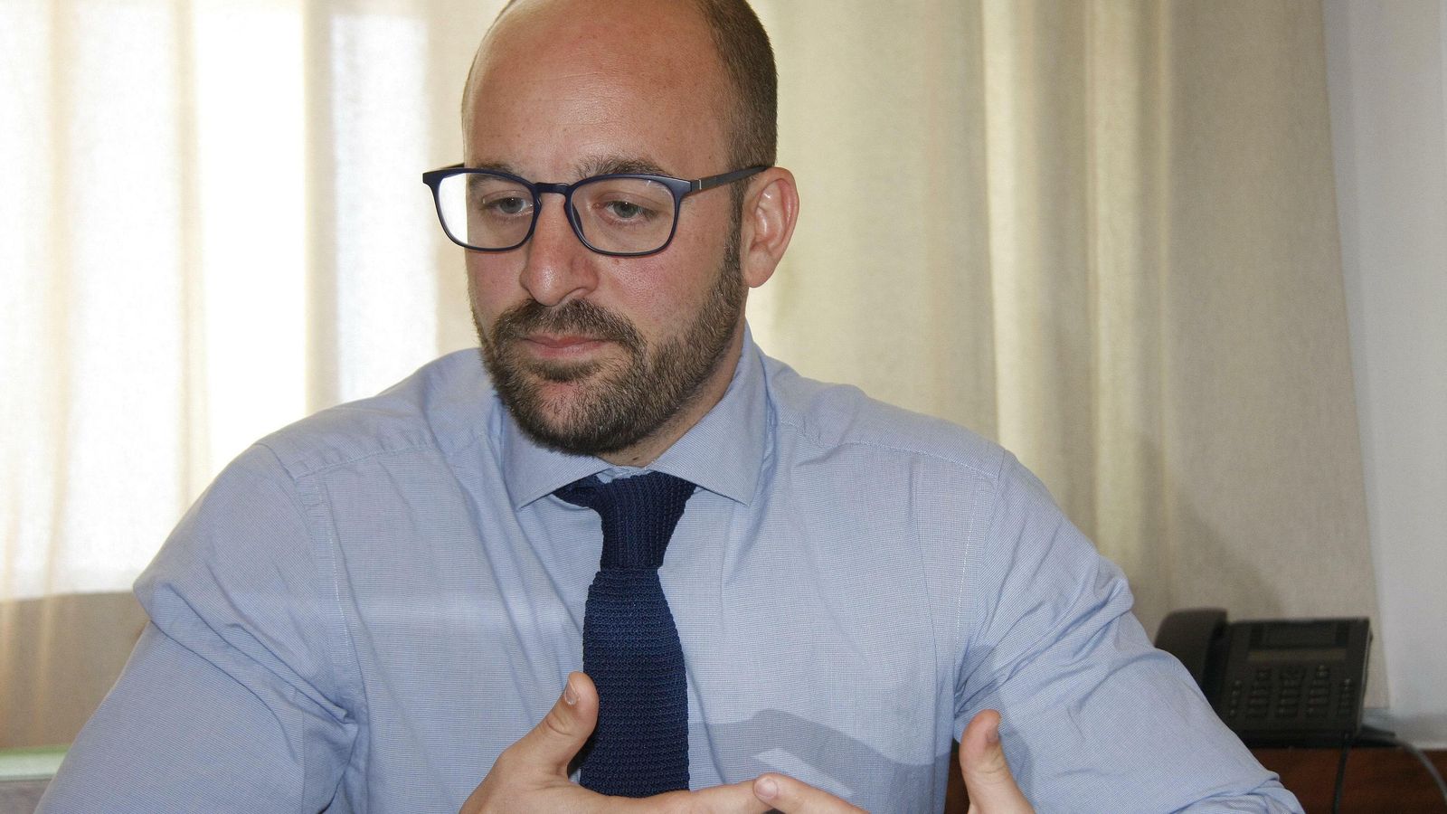 Germán Beardo, durante la entrevista.