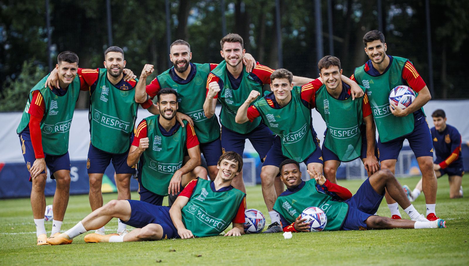 Las fotos de la selección antes de la final de la Liga de Naciones
