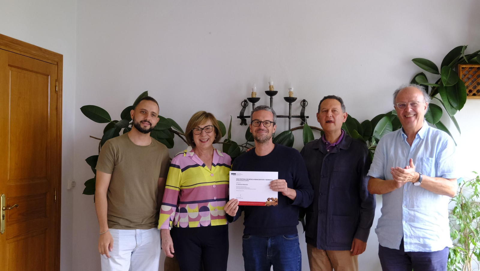 Entrega de diplomas a los alumnos del seminario de historia del Festival de Vélez Blanco