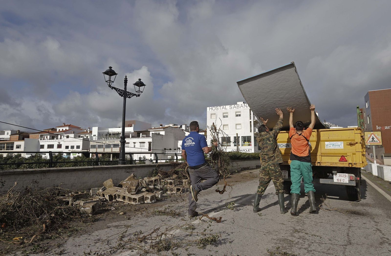 San Martín del Tesorillo después de la borrasca Marta, en imágenes