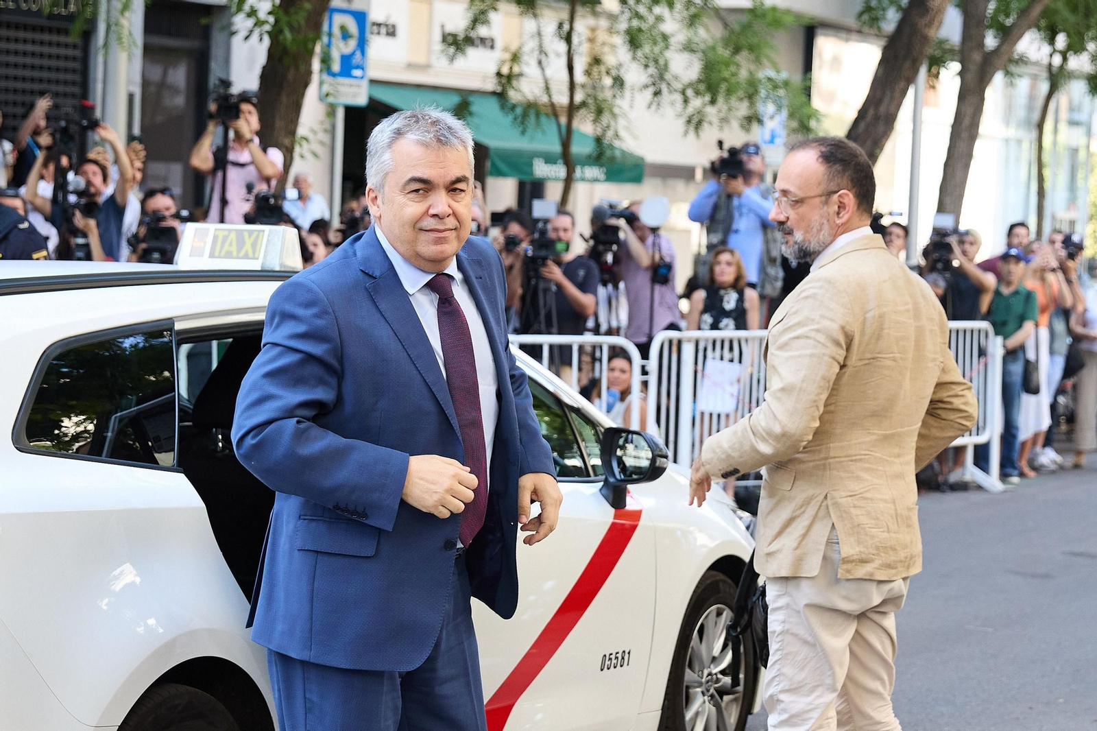 Santos Cerdán llega al juzgado para declarar el pasado 30 de junio.