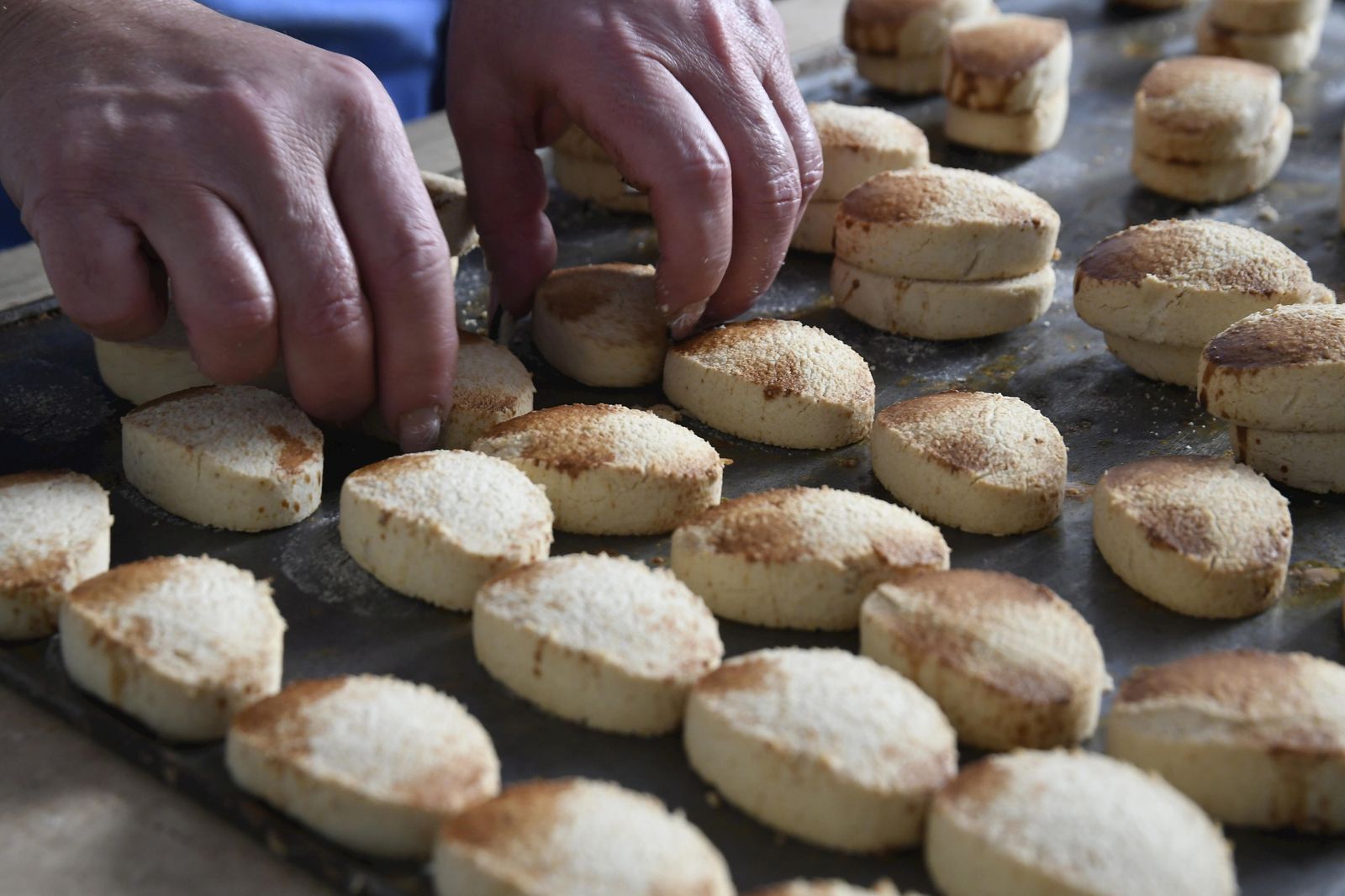 Preparación de mantecados.
