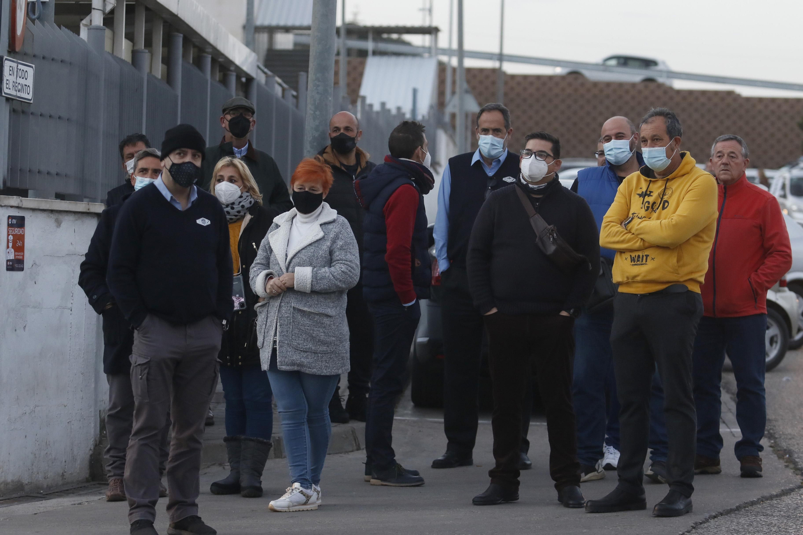 La caravana de protesta de la plantilla de Aucorsa, en fotografías