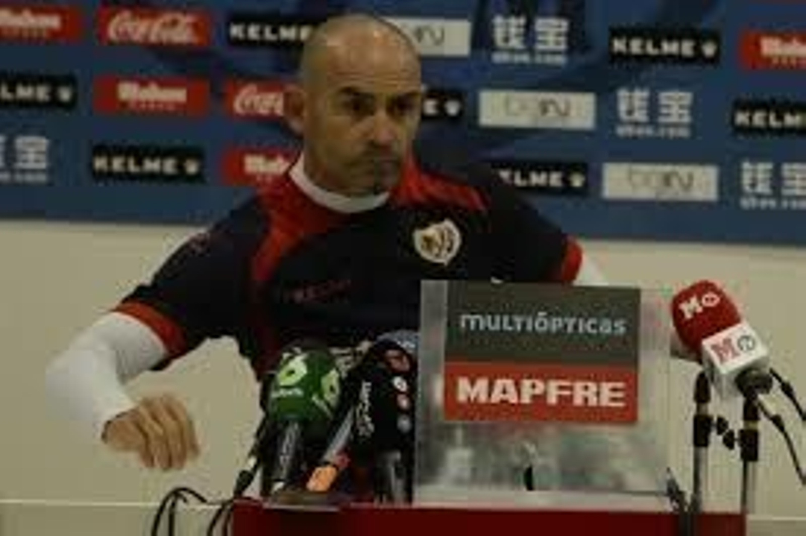 Paco Jémez, durante una rueda de prensa.