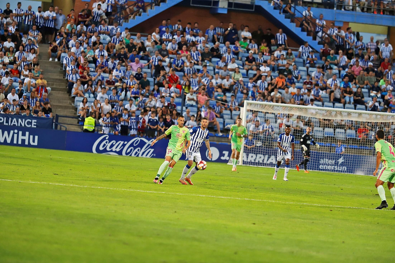 Partido de la primera vuelta entre el Recreativo de Huelva y el Málaga.