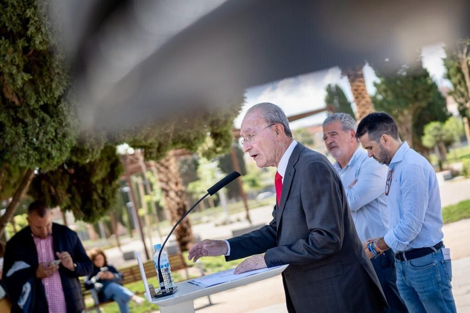 De la Torre, durante la campaña en Málaga
