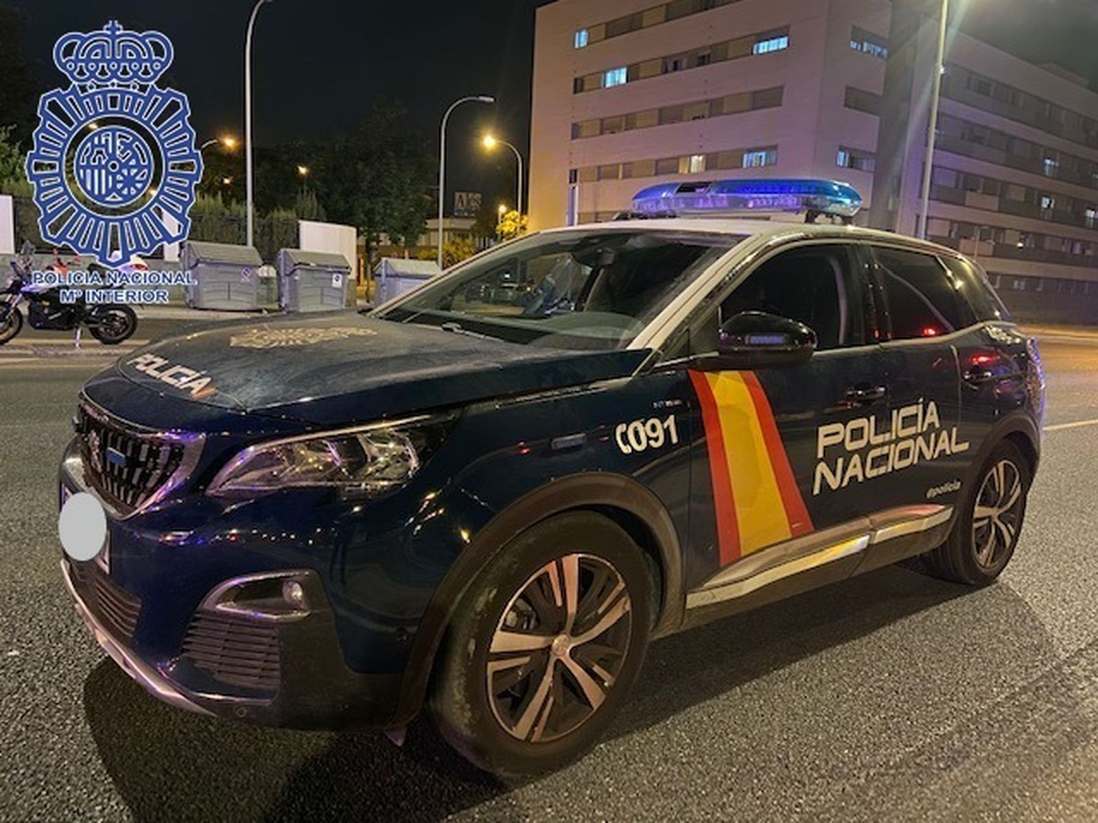 Un patrullero de la Policía Nacional.