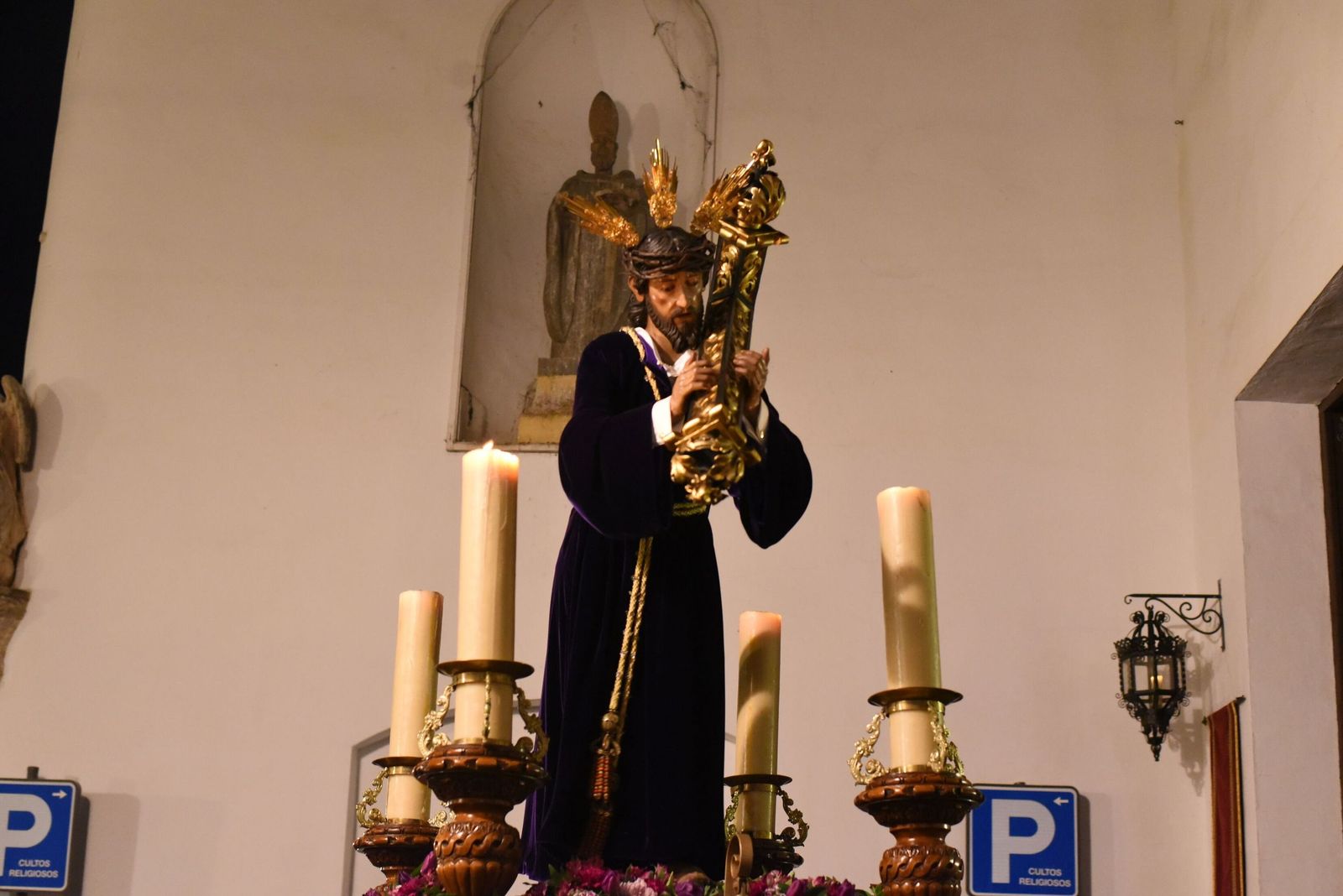 El Señor de Pasión, en su vía crucis del año pasado.