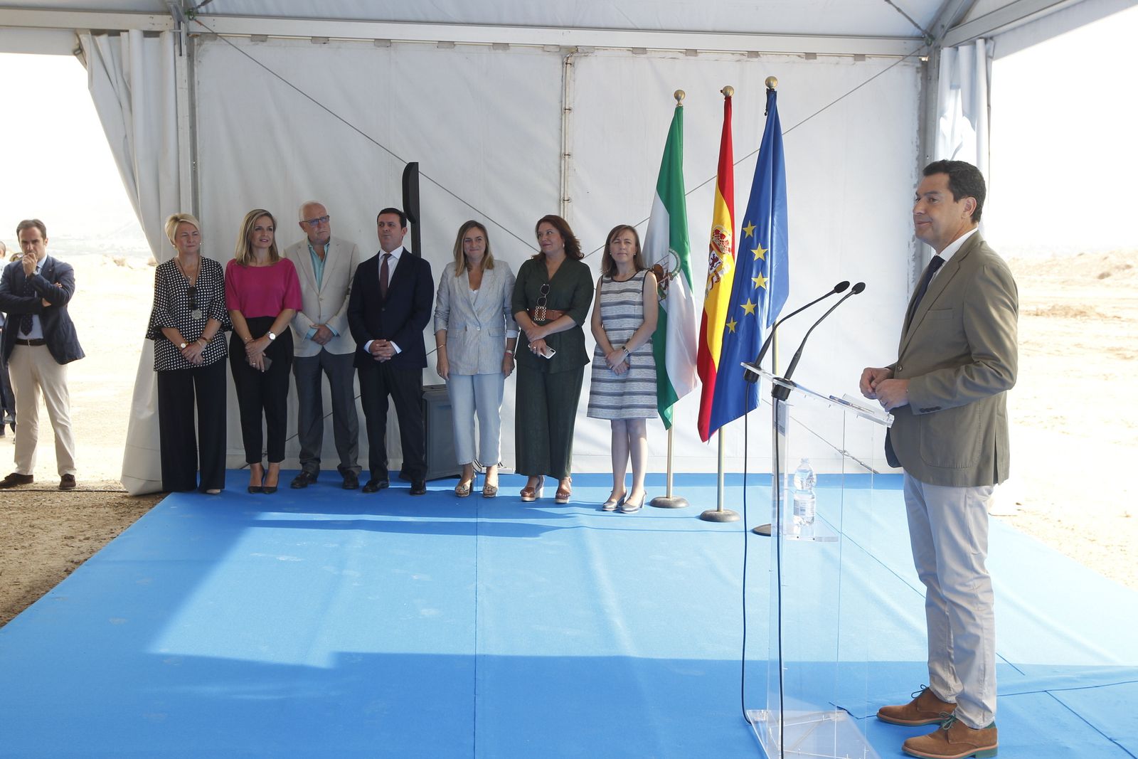 Fotogalería colocación primera piedra cuarto tramo Autovía del Almanzora
