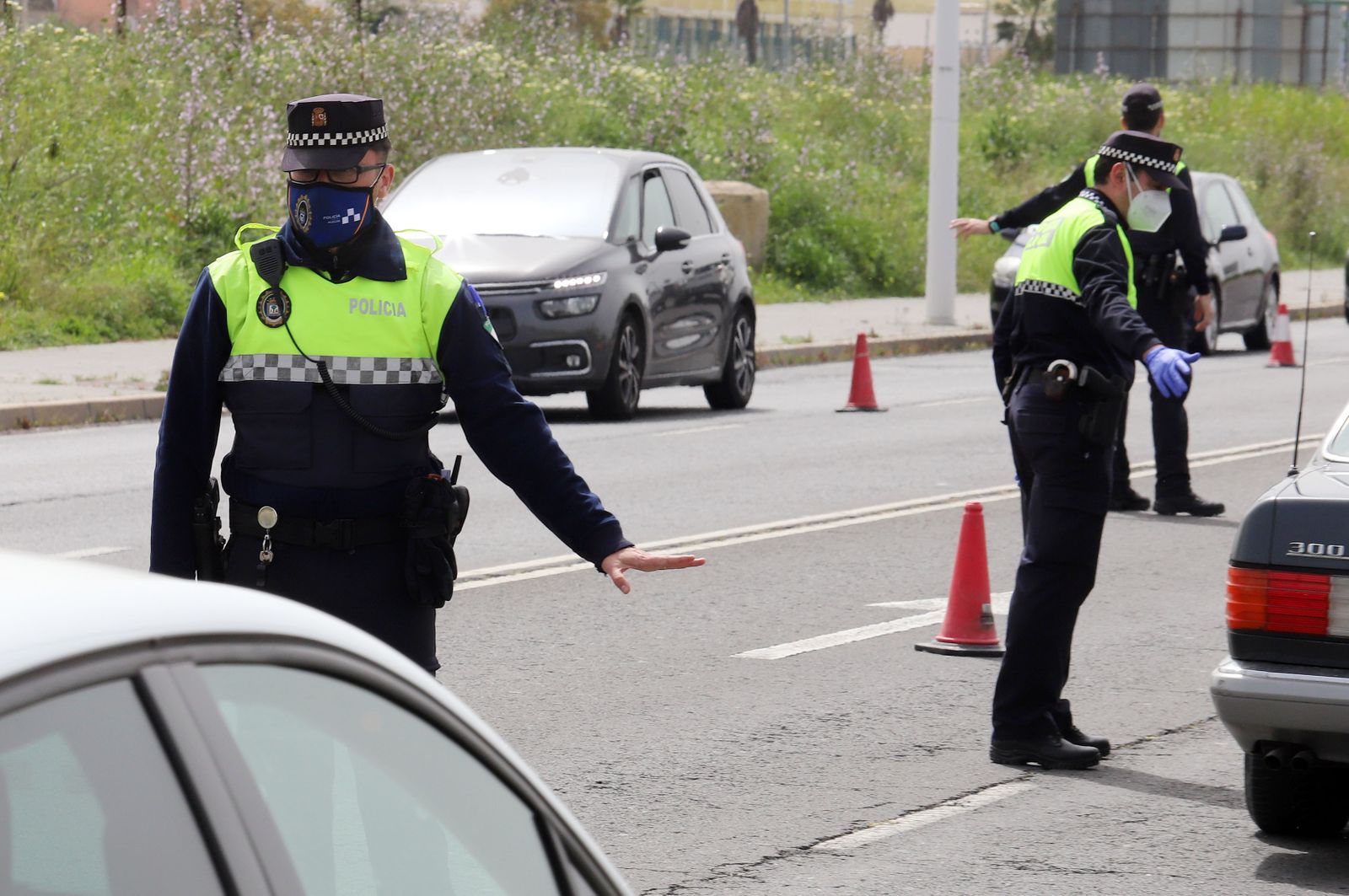 Imagen de archivo de un control de la Policía Nacional.