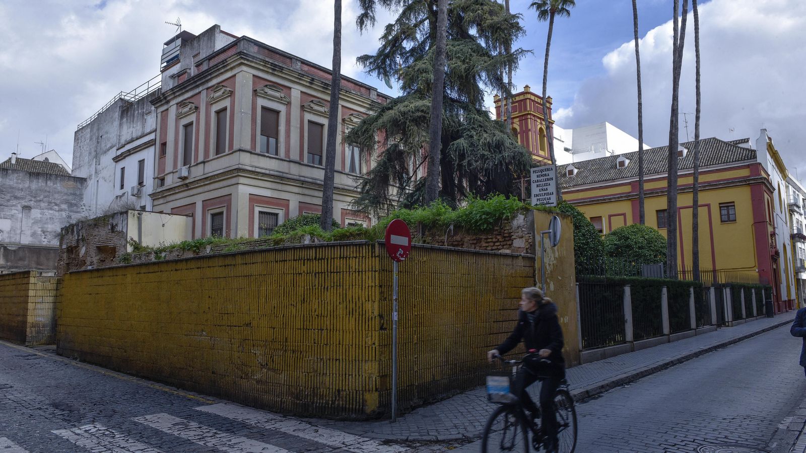 La parcela con el actual muro de cerramiento