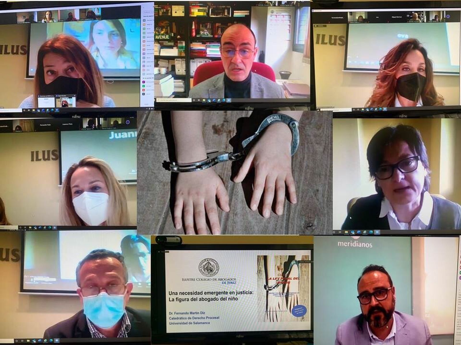 Una composición de la jornada organizada por el Colegio de Abogados de Jerez