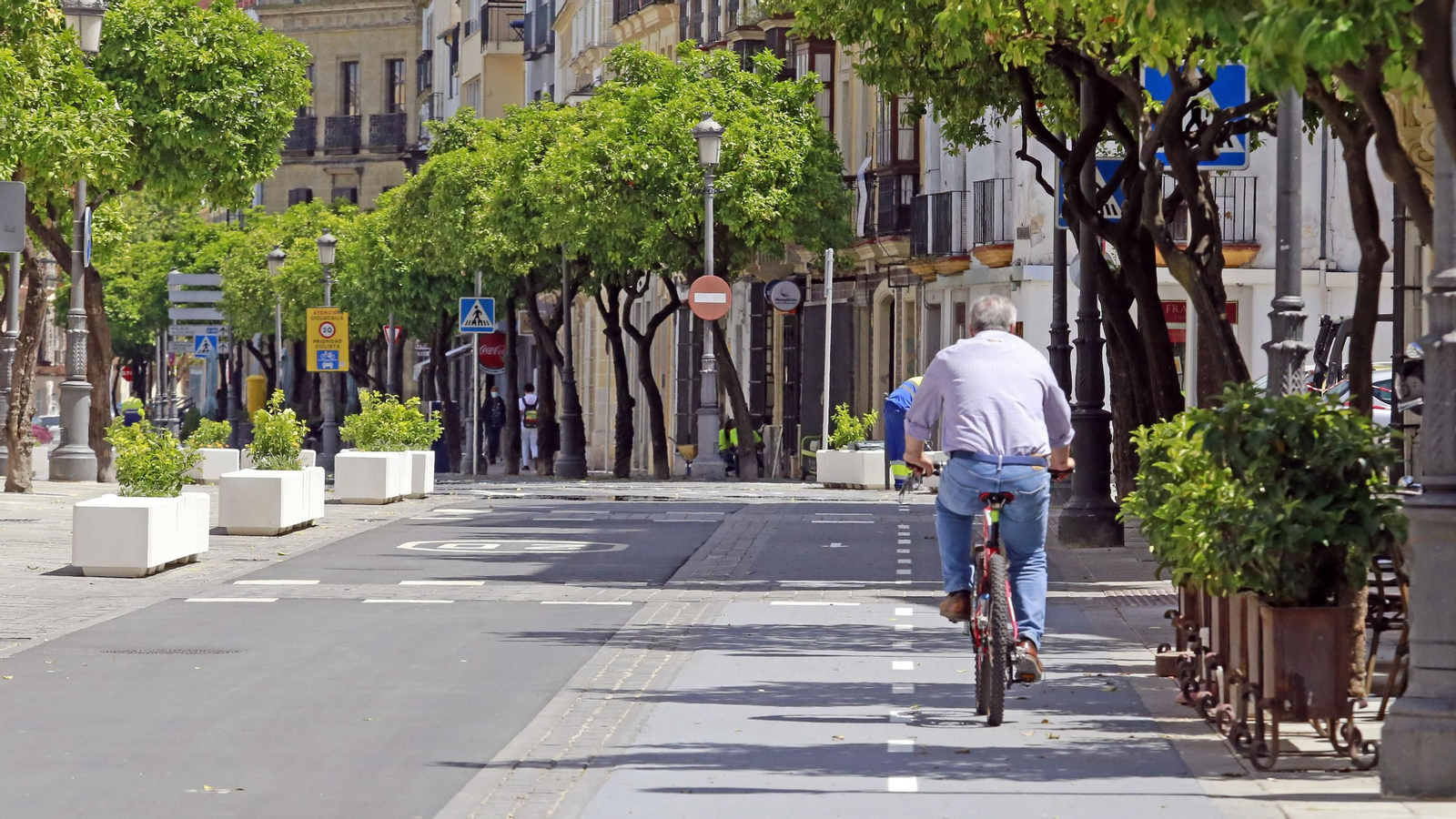 Imágenes de la apertura al tráfico de las calles Corredera, plaza Esteve, Santa María y Cerrón.