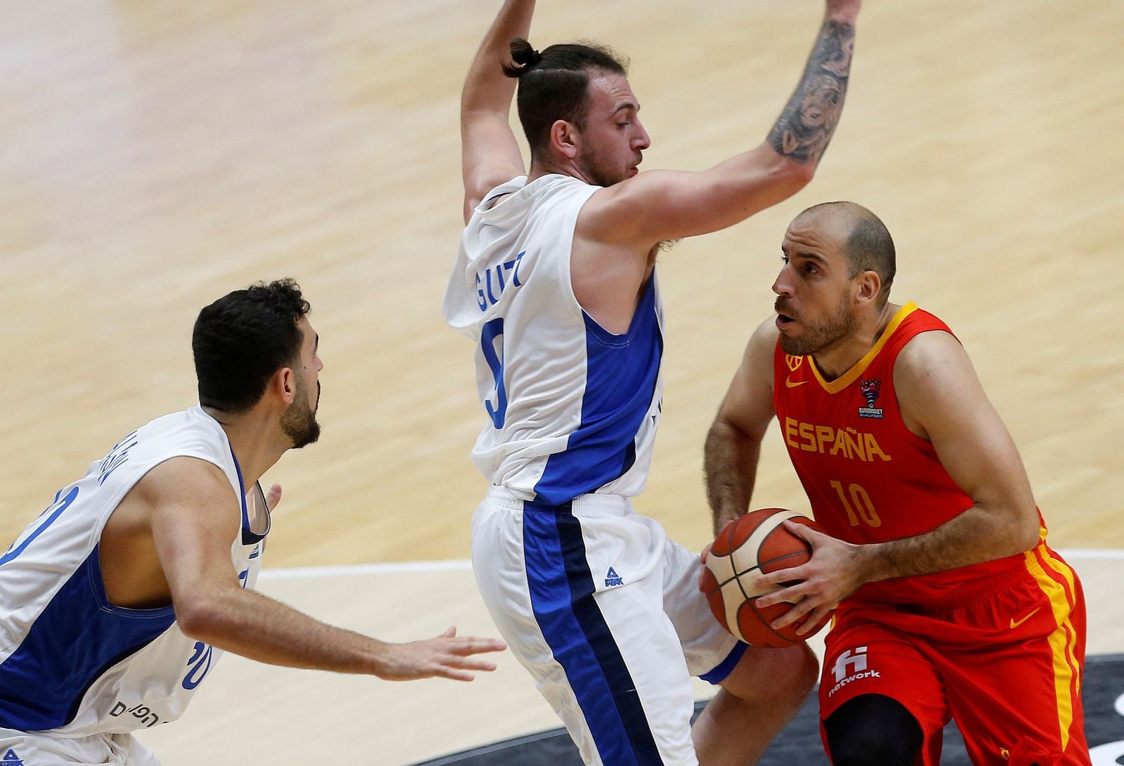 Las fotos de los jugadores del Unicaja en el Israel-España