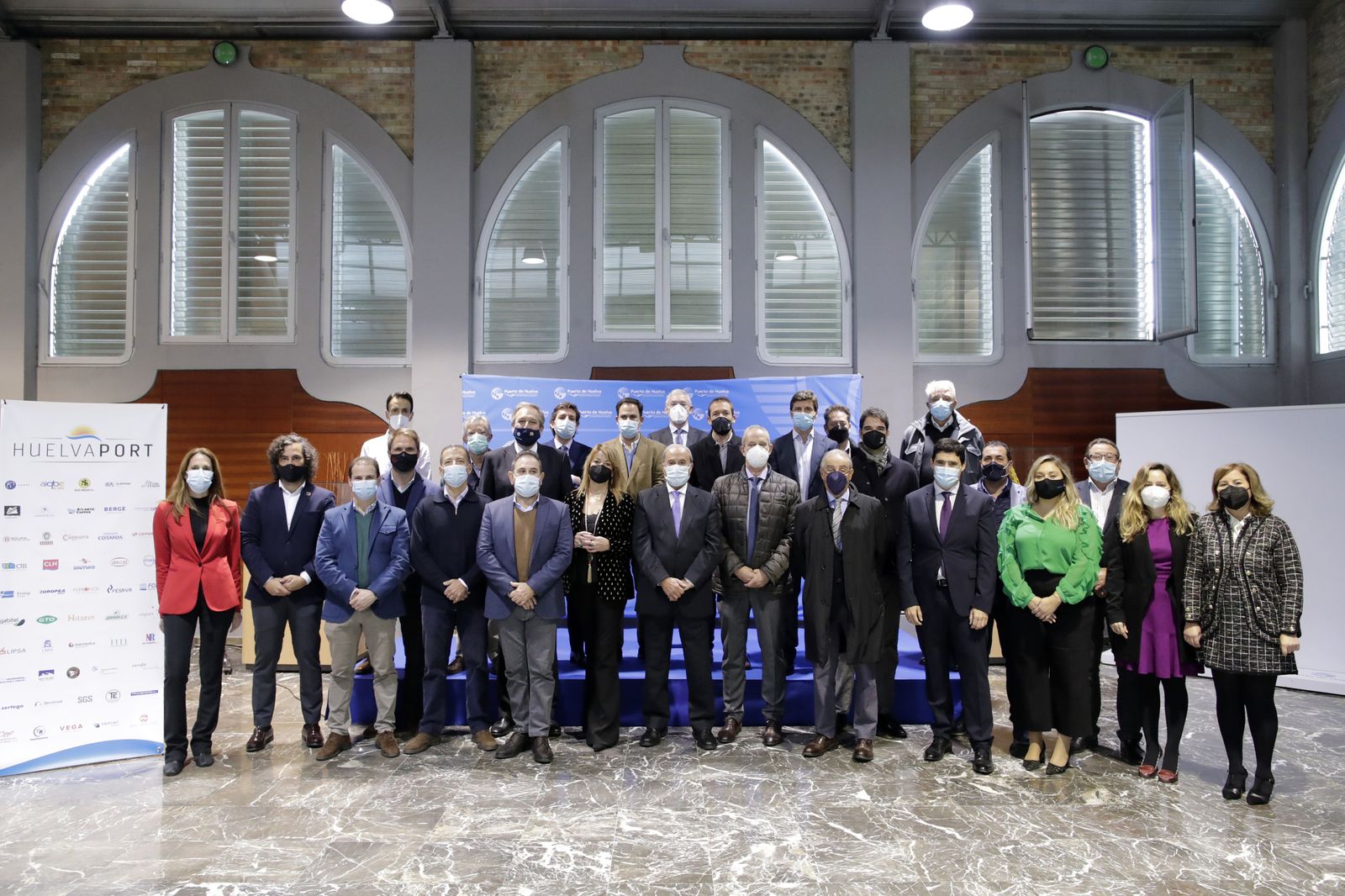 Junta directiva de HuelvaPort celebrada en las Cocheras del Puerto de Huelva.