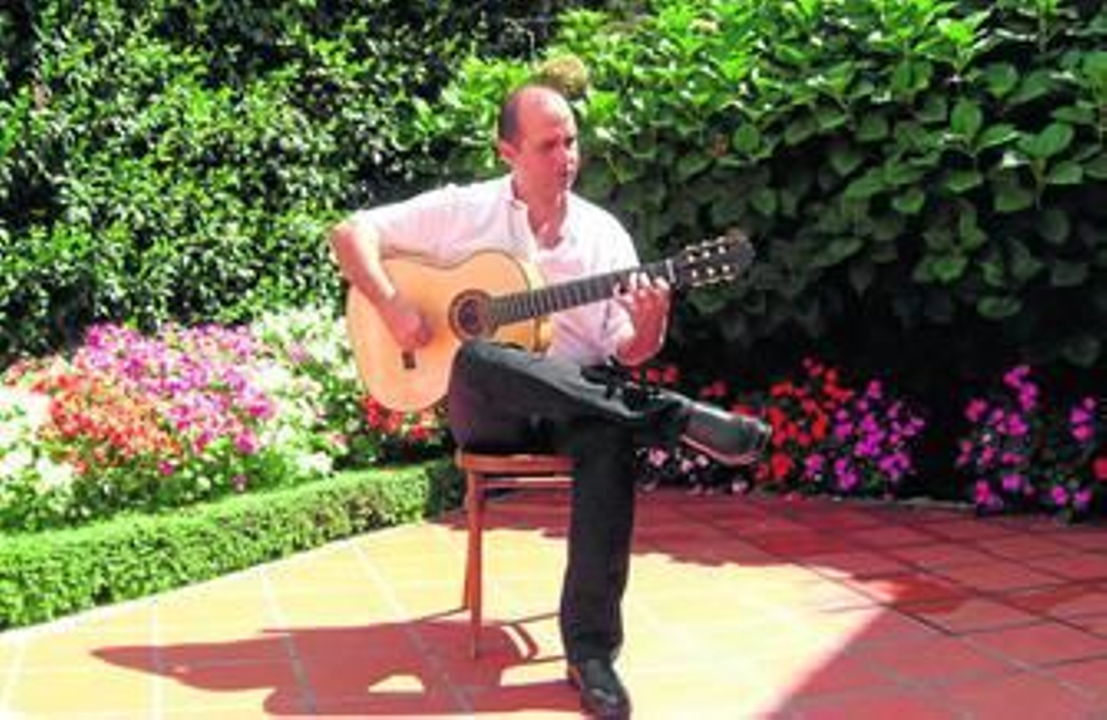 El guitarrista almeriense, David Leiva.