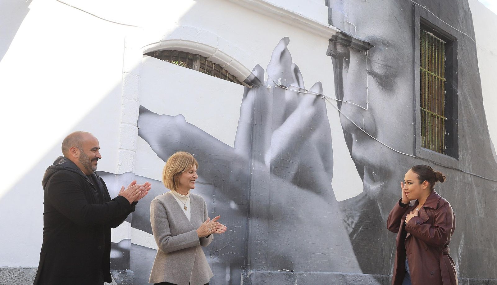 Fotomural de María Terremoto realizado por el fotoperiodista Juan Carlos Toro en Jerez