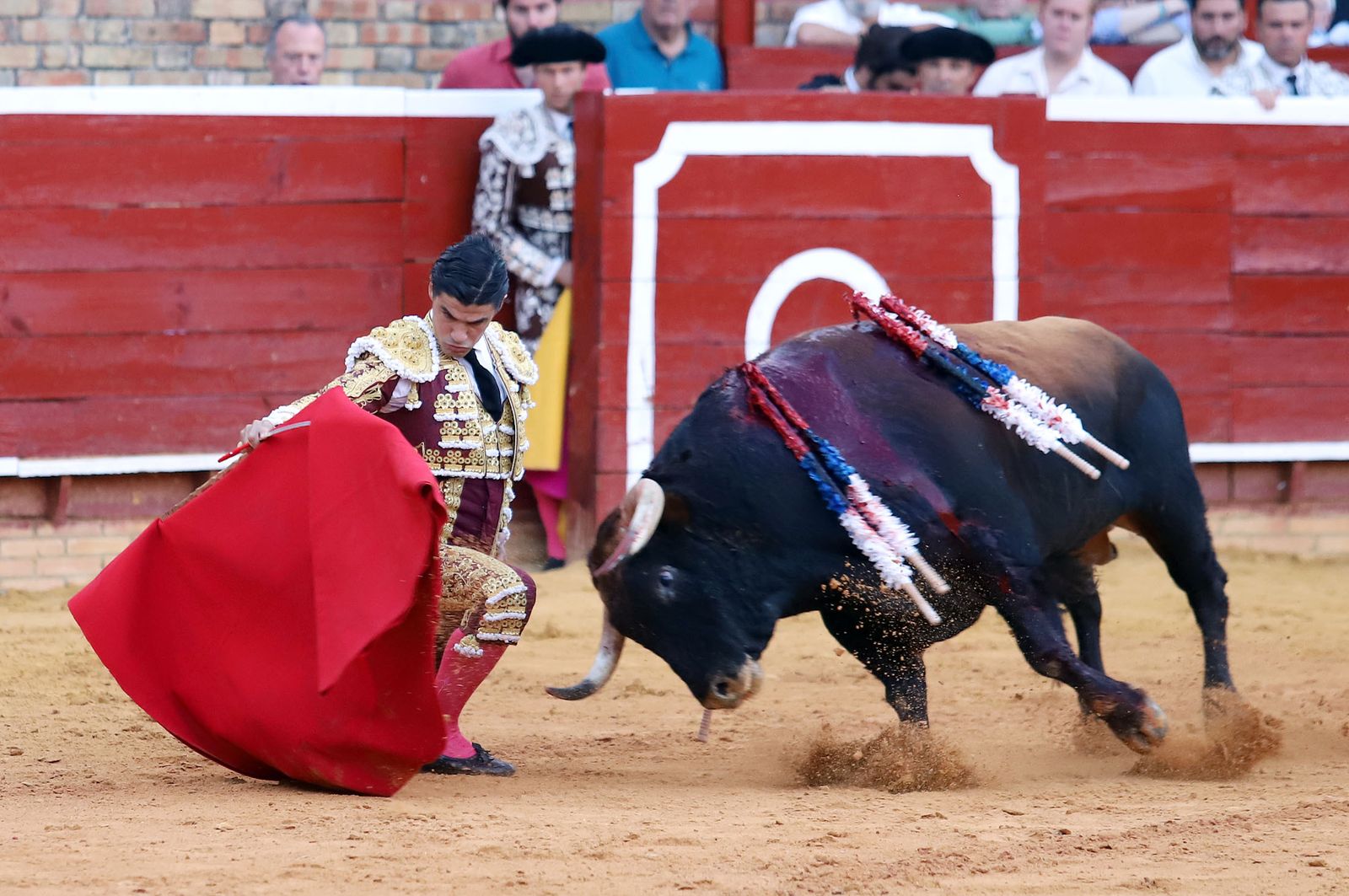 Imágenes de Morante de la Puebla, David de Miranda y Pablo Aguado en la Plaza de Toros La Merced