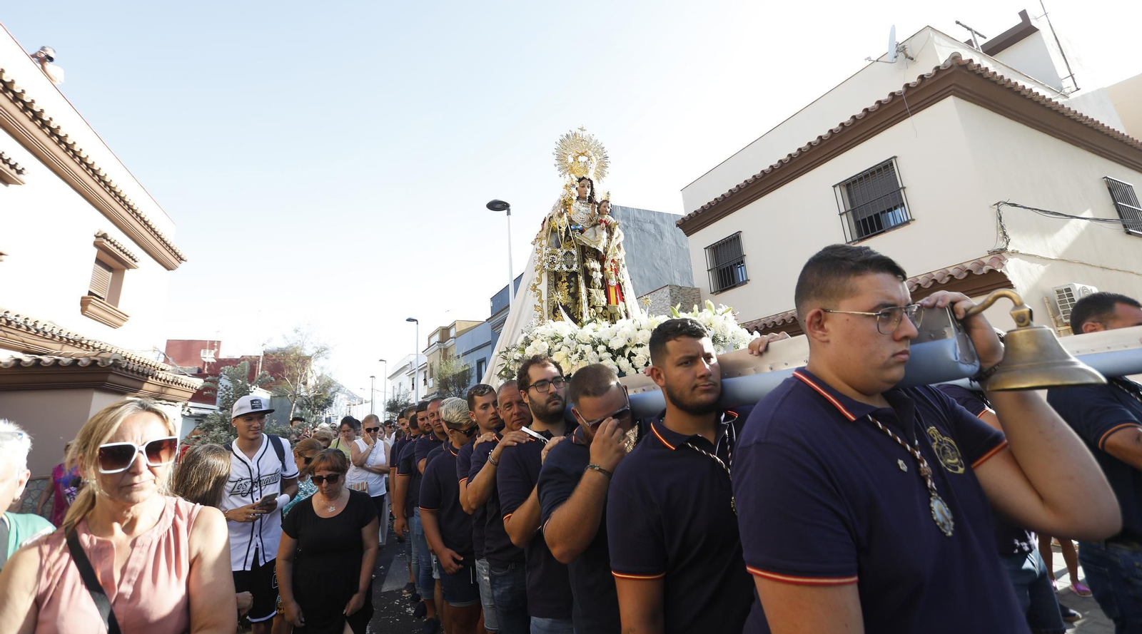 Procesión de la Virgen del Carmen de la iglesia de la Atunara en La Línea