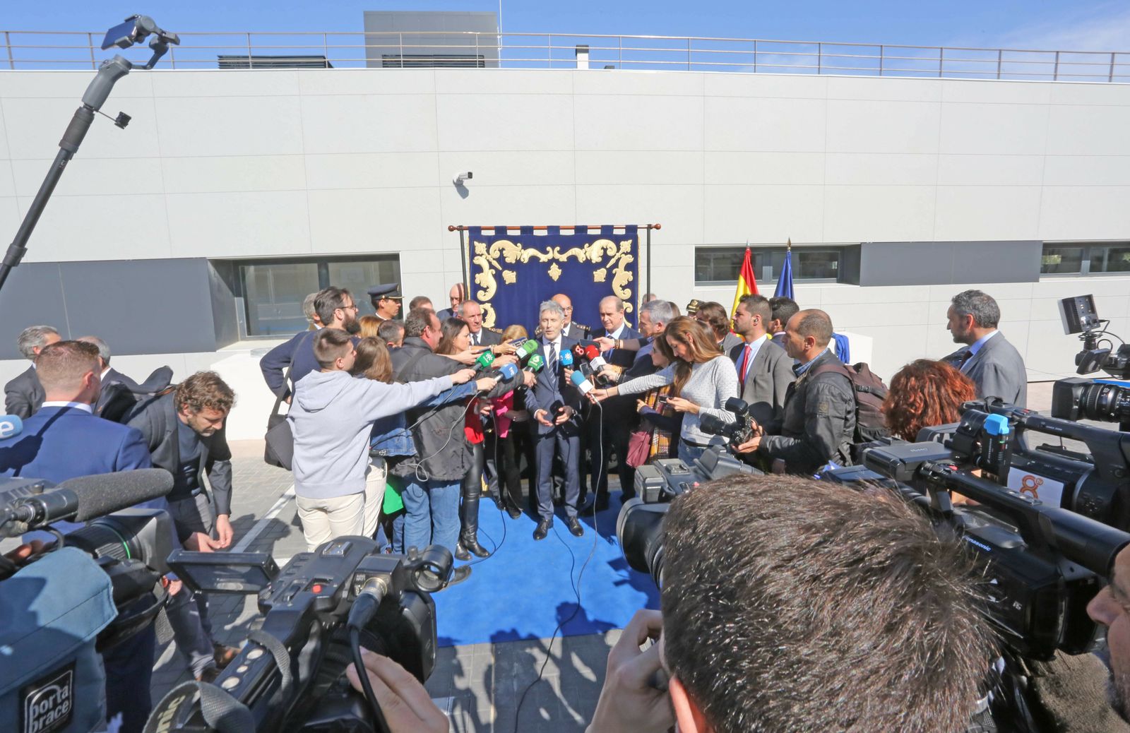 Inaguración de la nueva comisaría por el ministro del Interior Grande- Marlaska