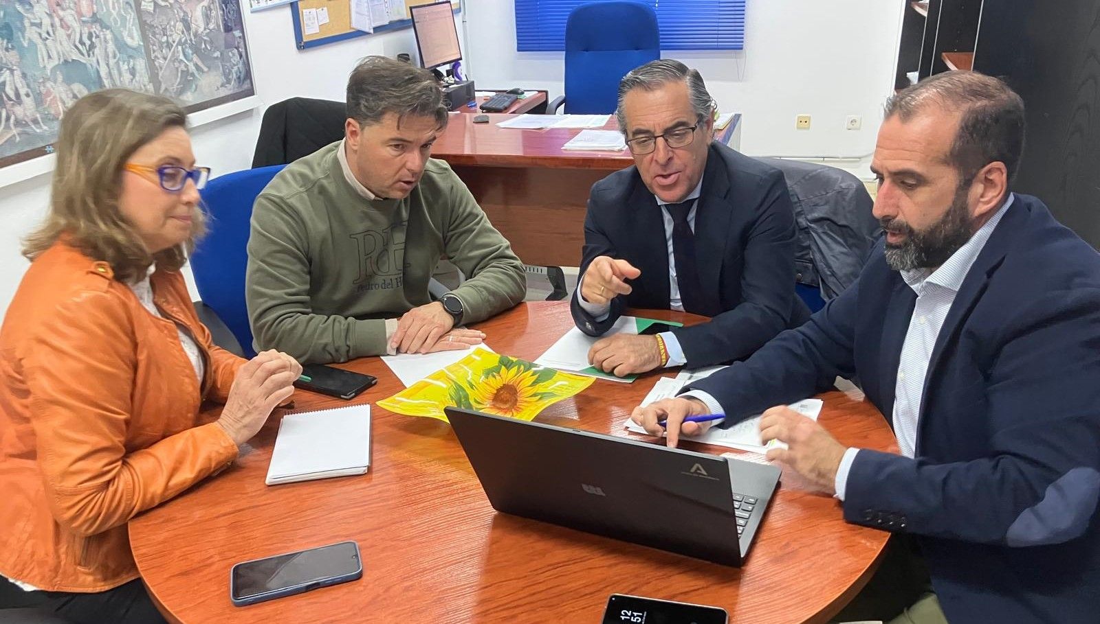 La visita institucional al centro educativo.