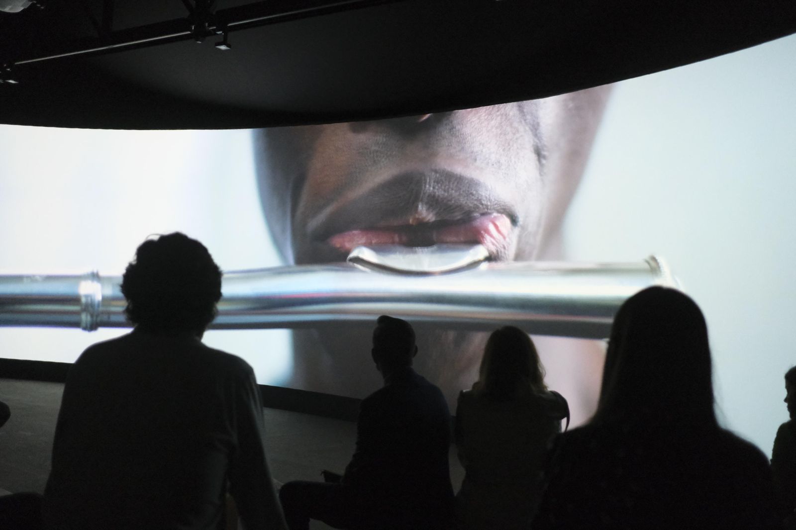 Asistentes a la proyección inaugural de 'Symphony' en Córdoba.