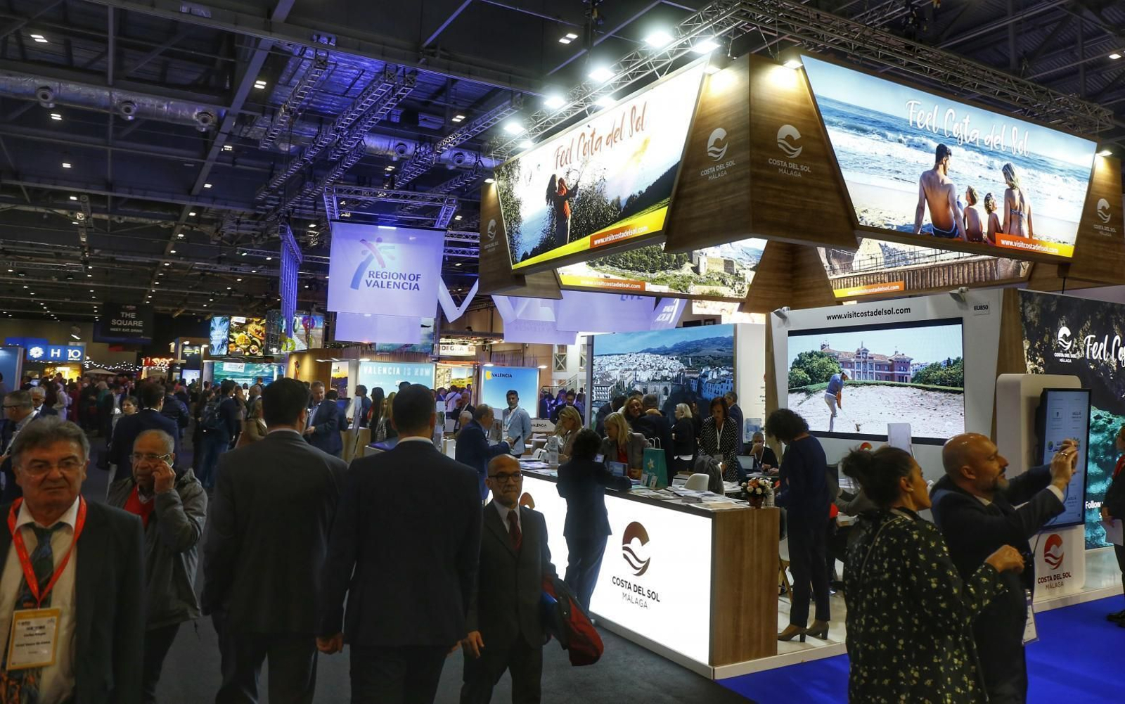 Expositores de la World Travel Market de Londres.
