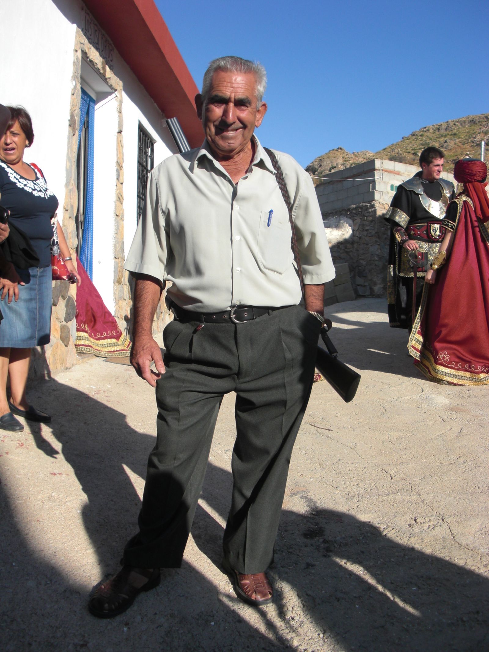Diego López en el año 2011, durante los Moros y Cristianos de las fiestas de La Carrasca.