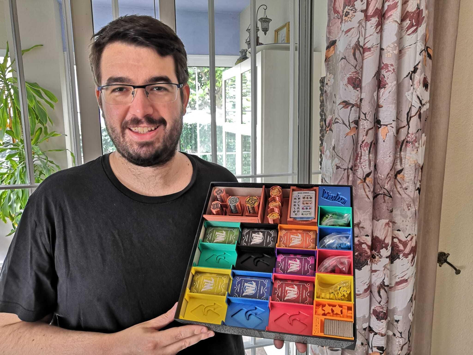 El jerezano Carlos Michán con su juego 'Wishland'.