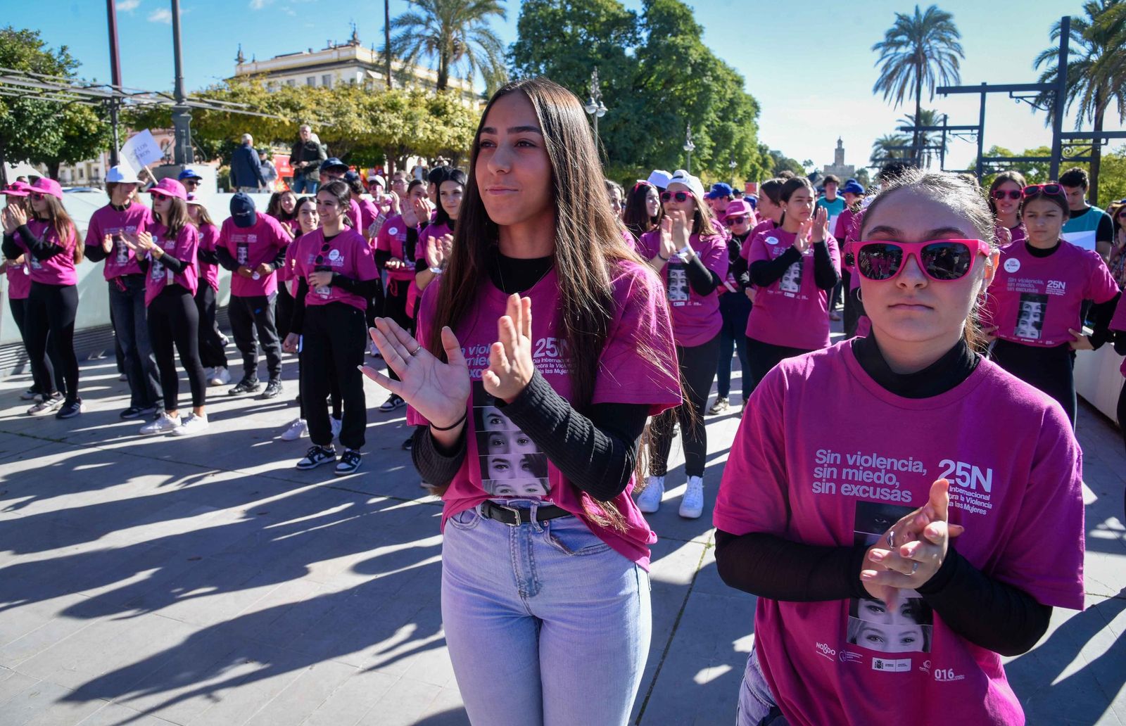 El 'flashmob' con motivo del 25-N
