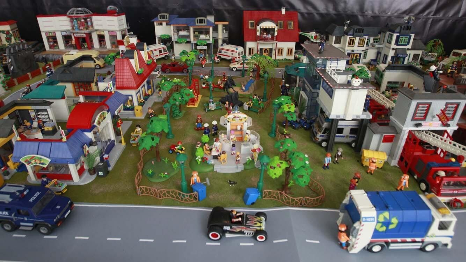 Las fotos de la exposición de las figuras de Playmobil