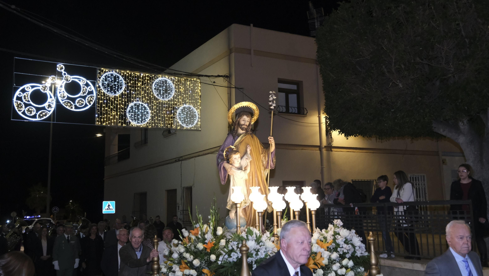 Imágenes de la Procesión de San José Obrero en las Fiestas de Benahadux