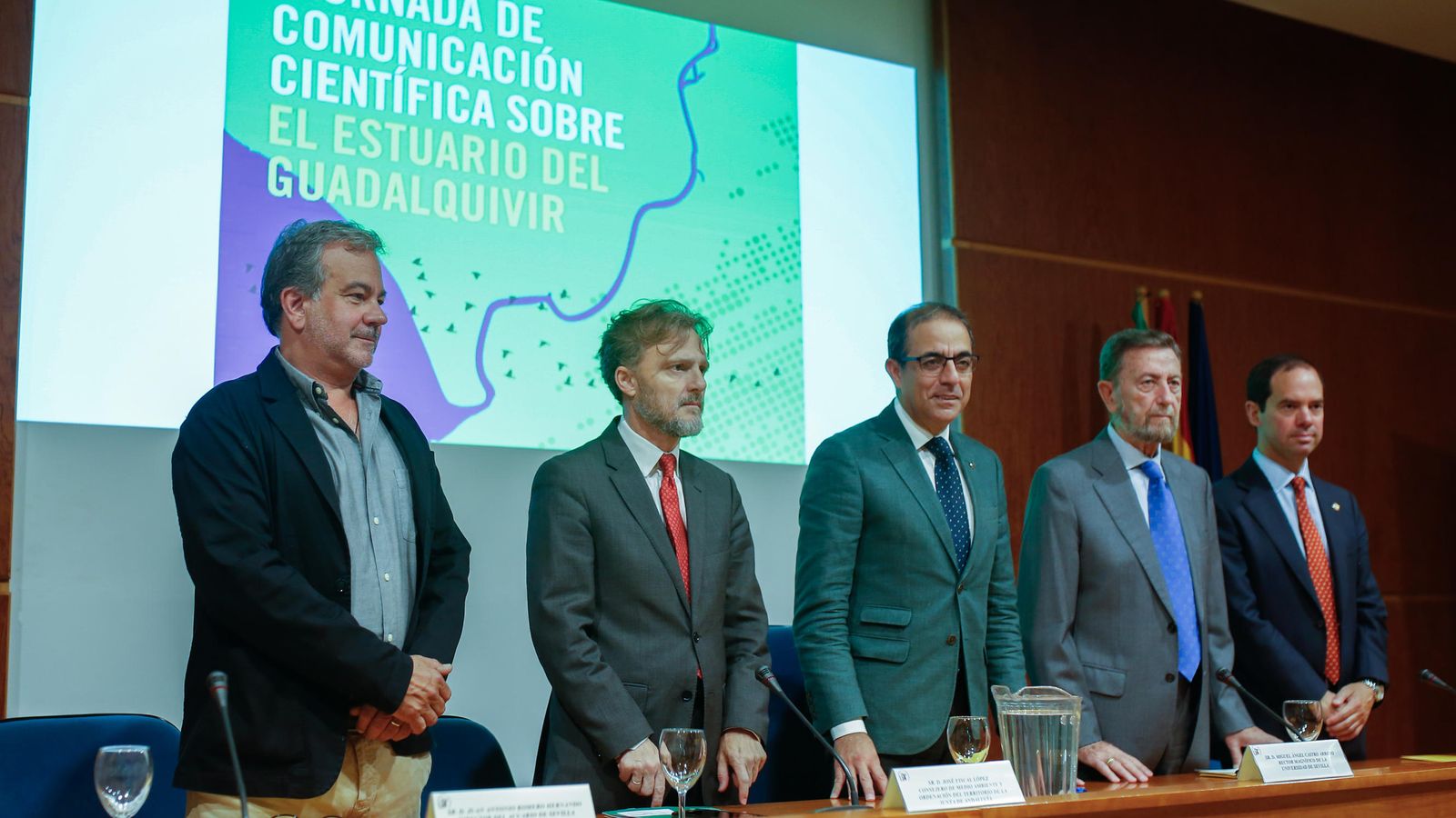 Inauguración de las jornadas científicas en el Pabellón de México.