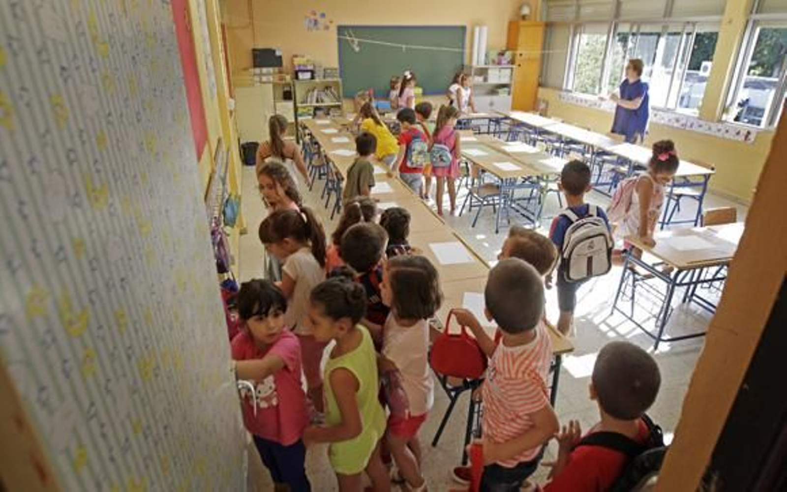 Una clase del colegio Alfonso X, que forma parte del Plan de fomento del bilingüismo. /Miguel Ángel González