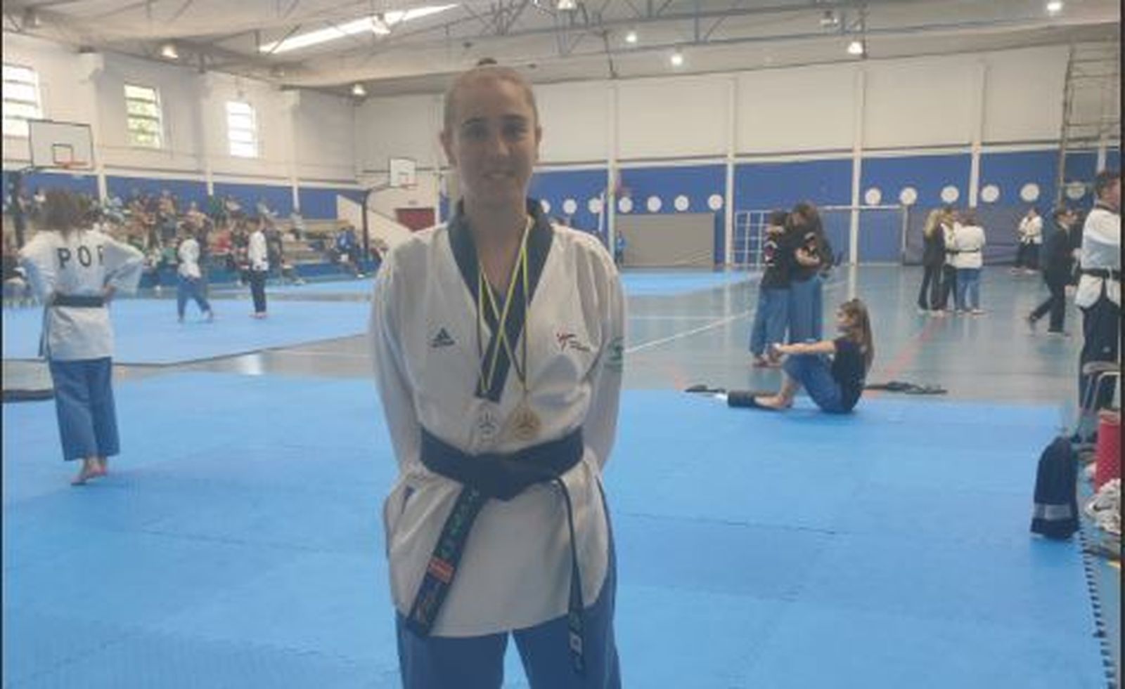 La barreña Lourdes Vázquez, del Lee do Kwan