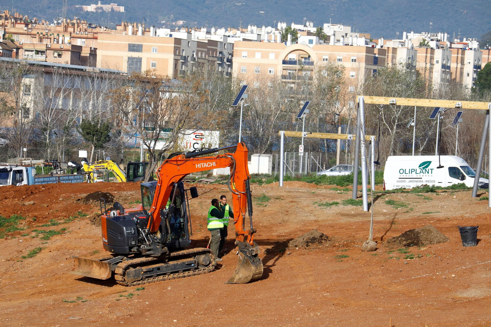 Así avanzan las obras de la segunda fase del parque de Levante de Córdoba, en imágenes