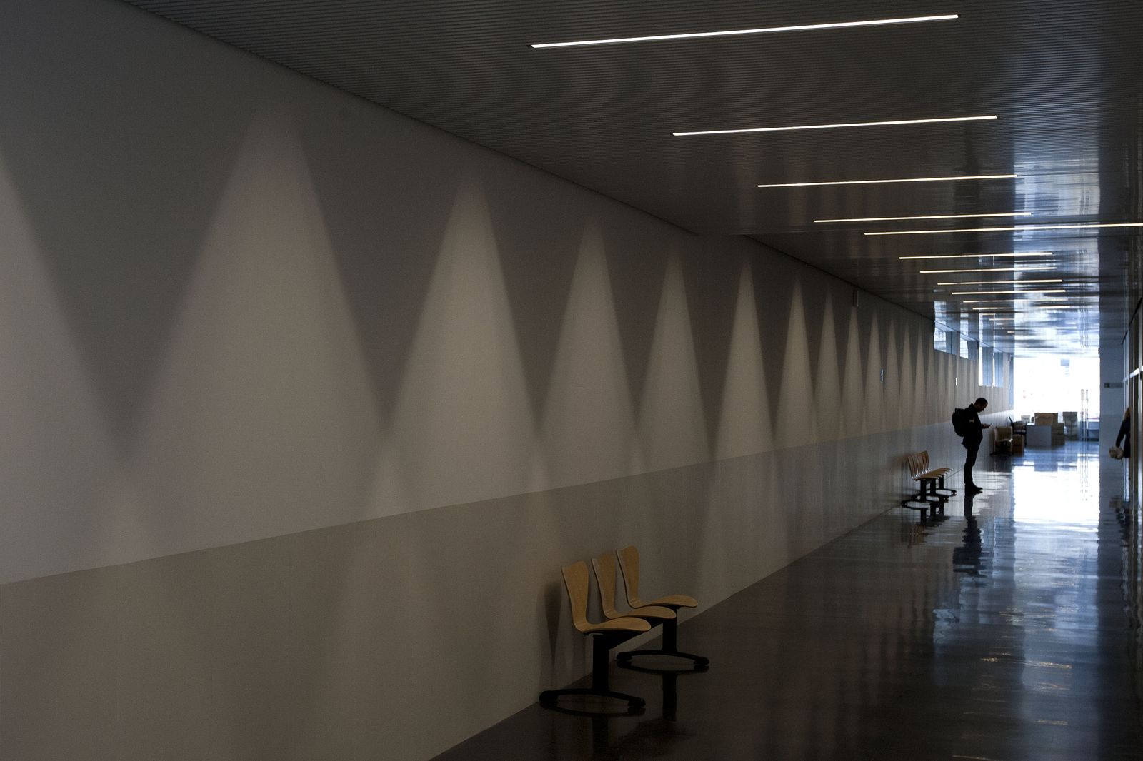 Pasillos de la nueva sede judicial isleña, en una imagen de 2016.